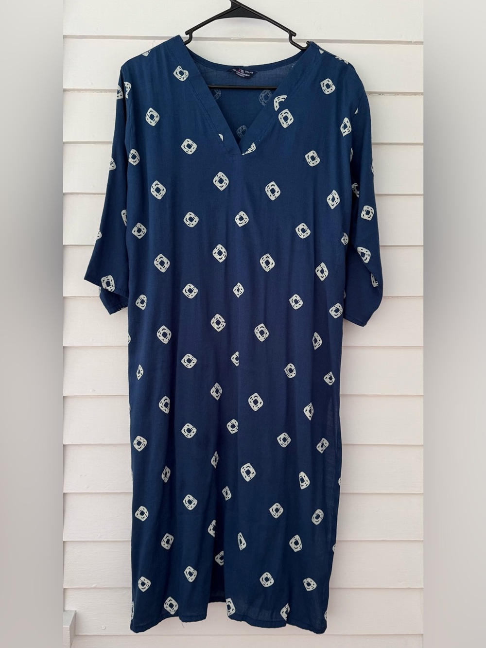 Tulaja Bravanj Garments | Blue Printed Tunic Size 2XL/44